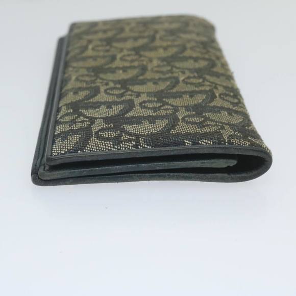 Christian Dior Trotter Canvas Long Wallet Navy Auth ac2496 - Picture 3 of 16
